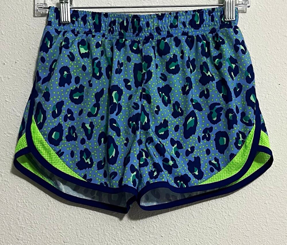 Old Navy Active Go-Dry Girls XL (14) Leopard Pull On Lined Running Shorts